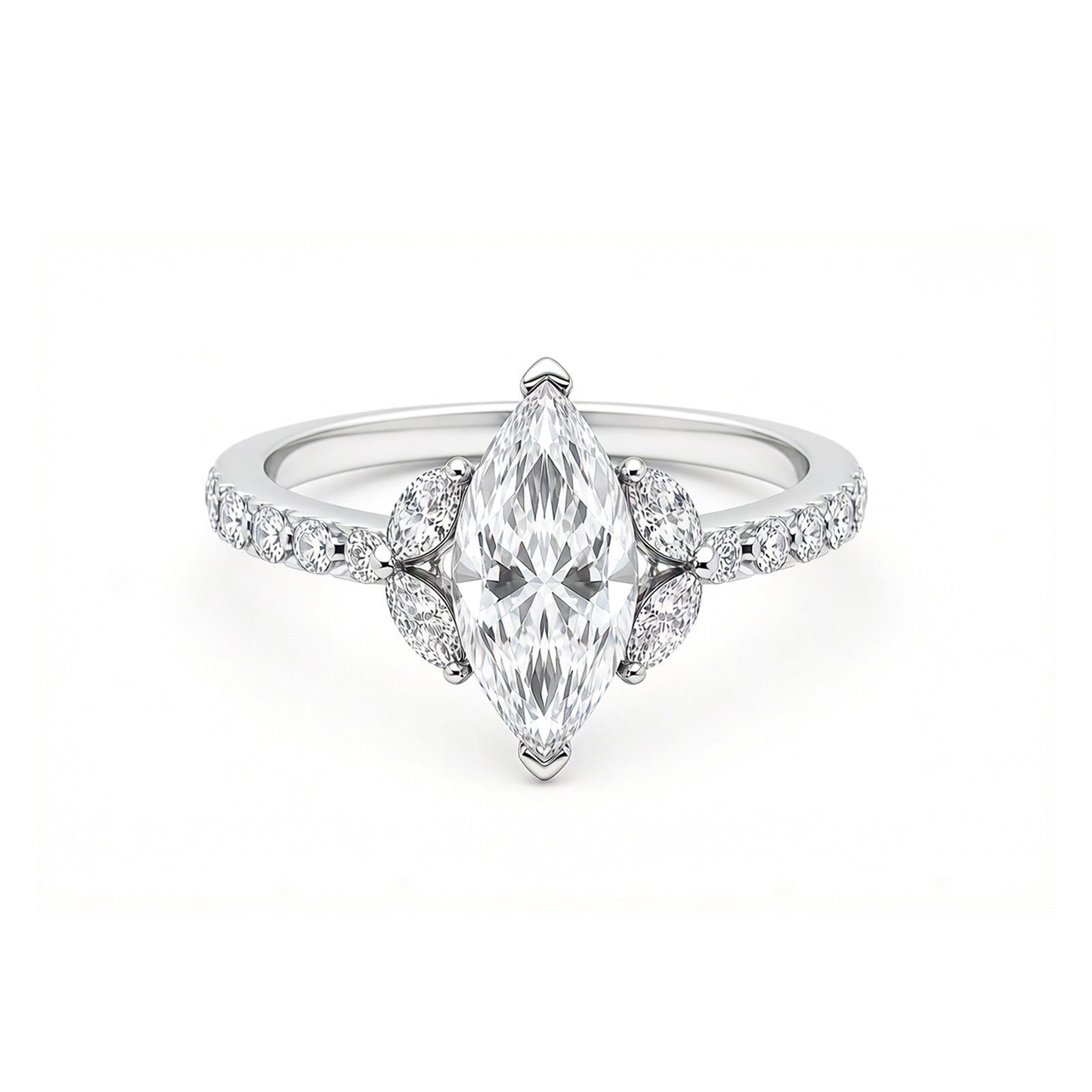 Marquise Three-Stone Ring Vintage Glamour