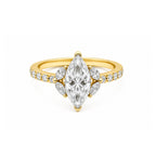 Marquise Three-Stone Ring Vintage Glamour