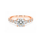 Round Three-Stone Ring Timeless Elegance
