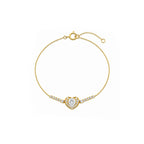 "Heartbeat" Romantic Shimmering Heart Bracelet
