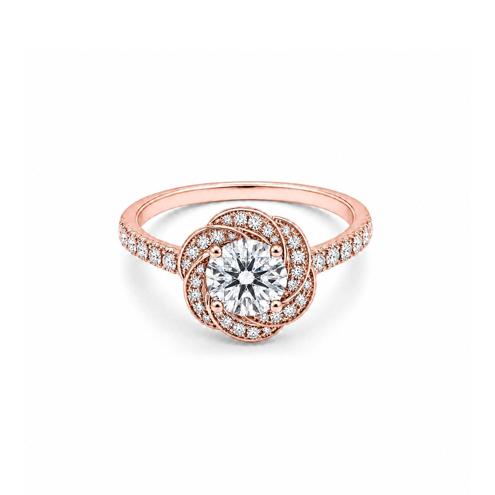 Brilliant Double Halo Diamond Ring