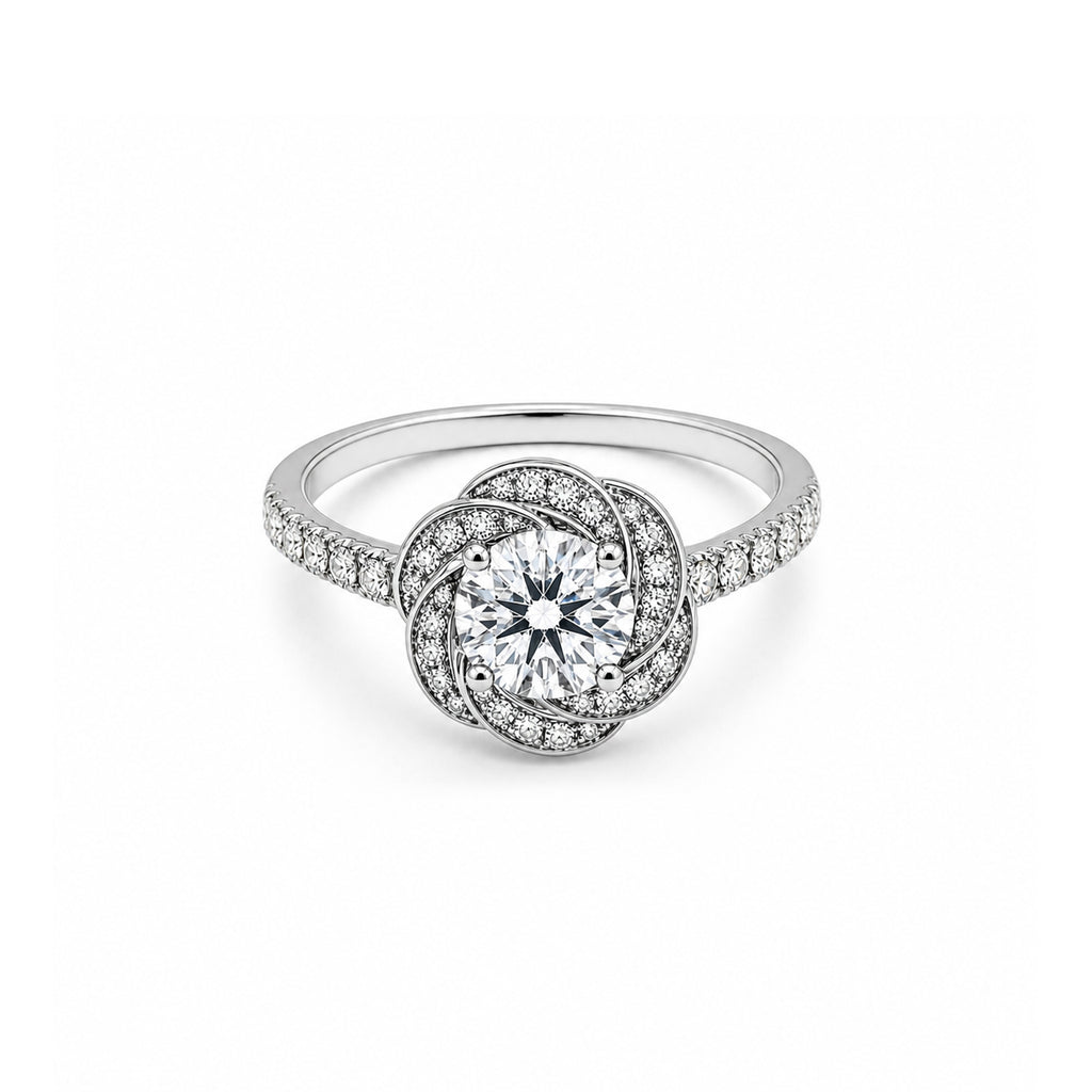 Brilliant Double Halo Diamond Ring