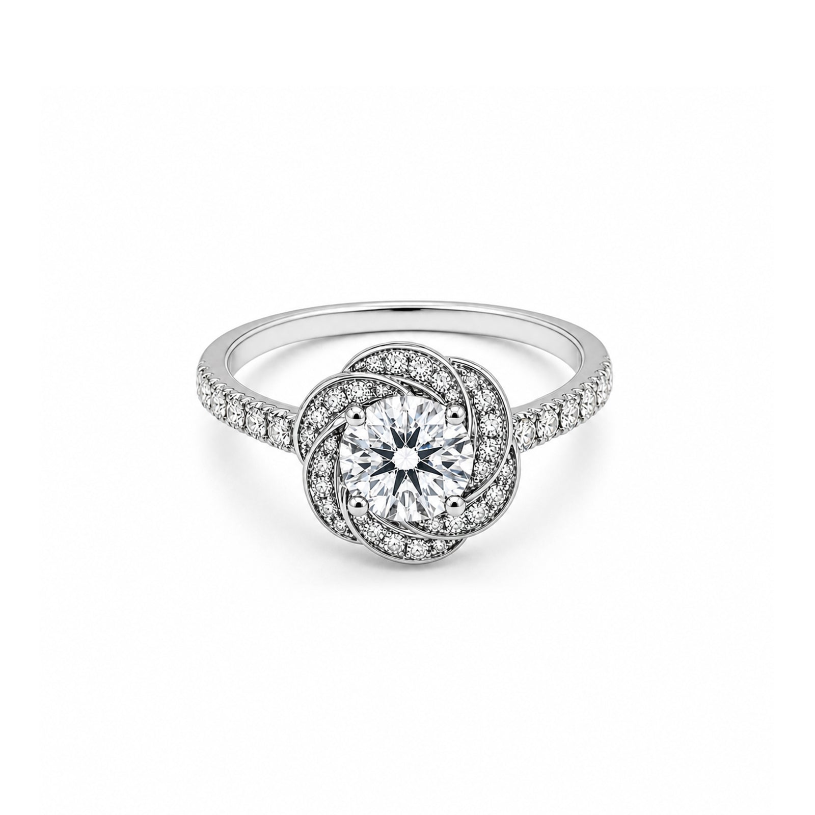 Brilliant Double Halo Diamond Ring