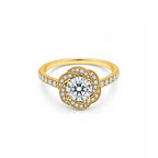 Brilliant Double Halo Diamond Ring