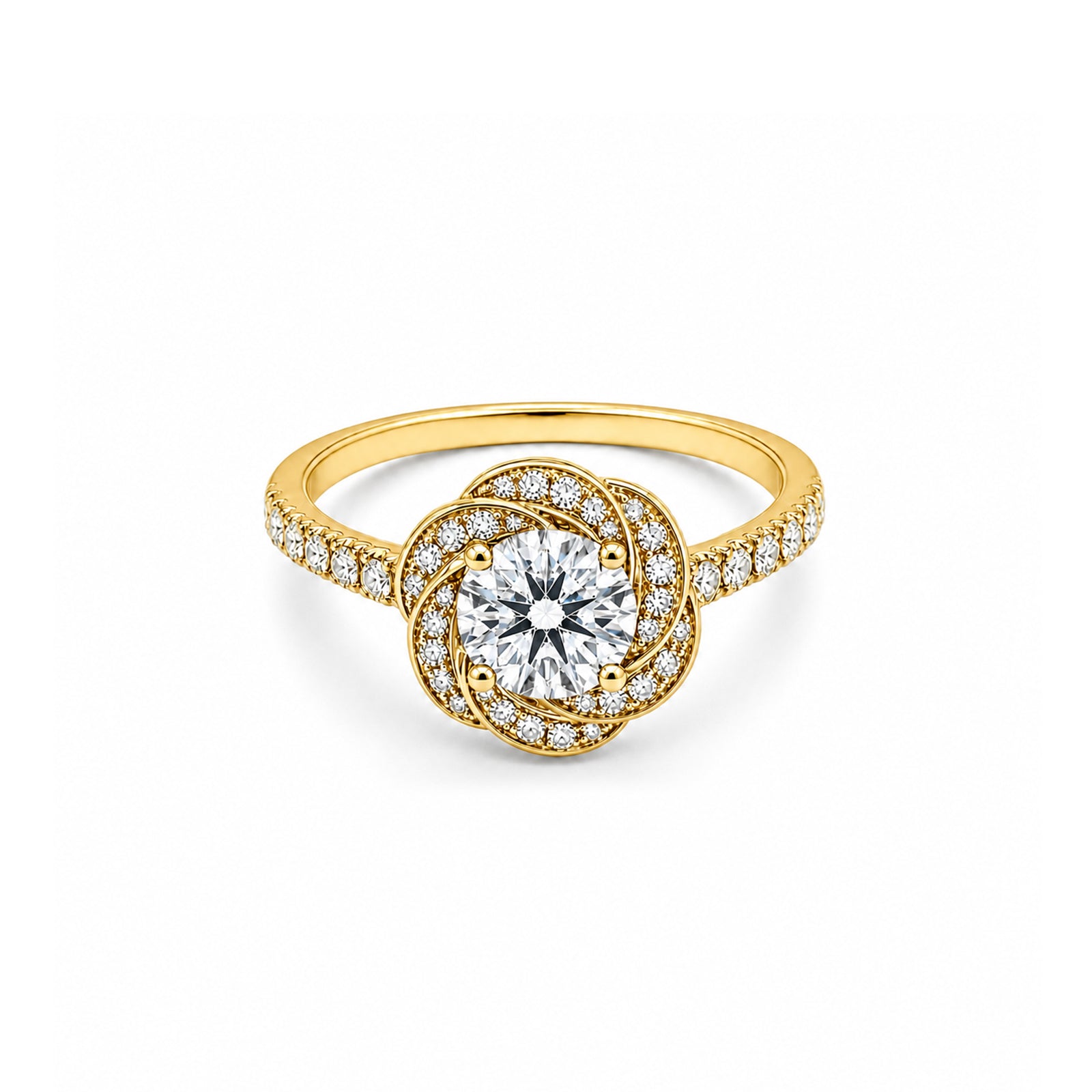Brilliant Double Halo Diamond Ring