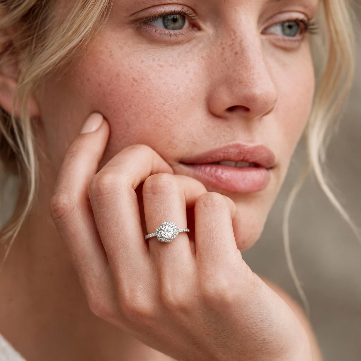 Brilliant Double Halo Diamond Ring